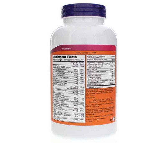 ADAM Softgels Superior Men's Multi, NOW